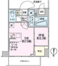 ステージファースト両国2アジールコート 2階 間取り図