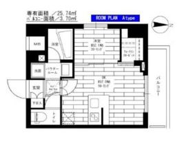 ステージファースト両国2アジールコート 5階 間取り図