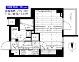 ステージファースト両国2アジールコート 3階 間取り図