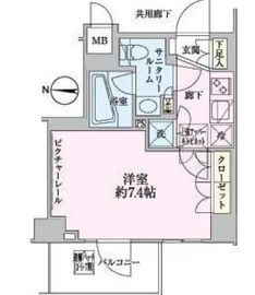 ステージファースト両国2アジールコート 2階 間取り図