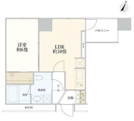 シティタワー新宿新都心 7階 間取り図