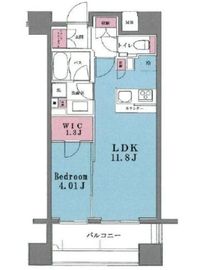 クオリアYZ恵比寿 8階 間取り図