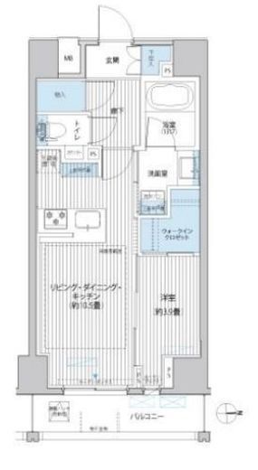 シティインデックス千代田秋葉原 8階 間取り図