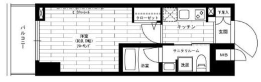 ステージグランデ上野松が谷 5階 間取り図