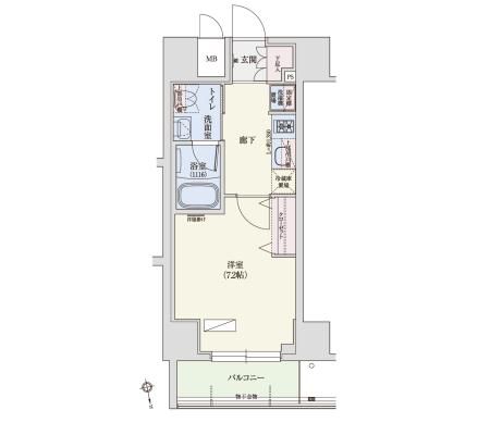 アーバネックス秋葉原EAST 306 間取り図