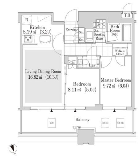 大崎ガーデンレジデンス 1714 間取り図