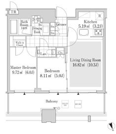 大崎ガーデンレジデンス 1813 間取り図