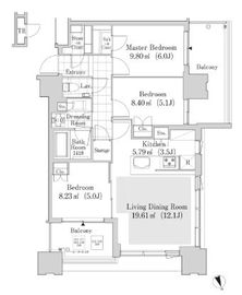 大崎ガーデンレジデンス 2009 間取り図