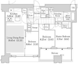 大崎ガーデンレジデンス 2205 間取り図