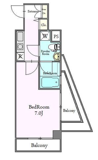 ラ・ヴィスタ西新宿 304 間取り図