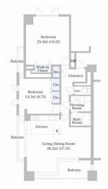 麻布市兵衛町ホームズ 6階 間取り図