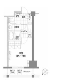 パークハビオ渋谷 703 間取り図