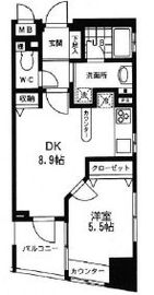 プライムアーバン中目黒2 605 間取り図