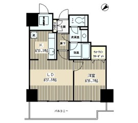 トレステージ目黒 506 間取り図