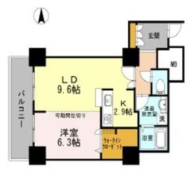 品川シーサイドビュータワー1 1614 間取り図