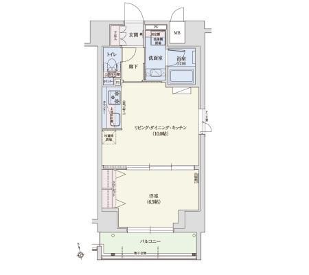 アーバネックス秋葉原EAST 601 間取り図
