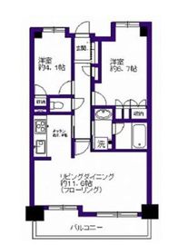 御殿山南パークハウス 3階 間取り図