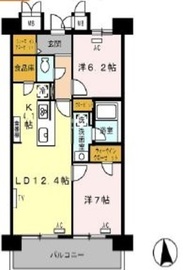 ロイヤルパークス西新井 611 間取り図