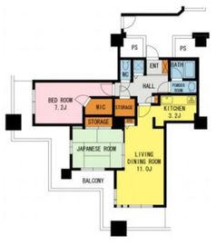 晴海ビュータワー（晴海アイランドトリトンスクエアビュータワー） 10階 間取り図