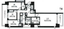 ONE AVENUE 一番町文人通り 7階 間取り図