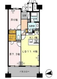 ロイヤルパークス西新井 403 間取り図