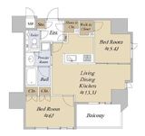 ジオ西新宿ツインレジデンス 10階 間取り図