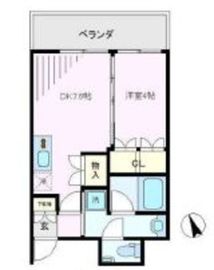 大崎ガーデンレジデンス 1022 間取り図