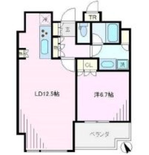 大崎ガーデンレジデンス 713 間取り図