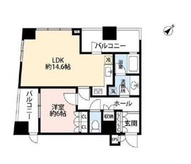 サンウッド品川天王洲タワー 5階 間取り図