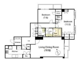 代々木パークマンション 3階 間取り図