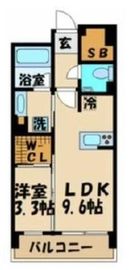 リビオレゾン渋谷笹塚 2階 間取り図