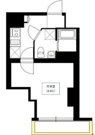 ベルカント浅草蔵前 1102 間取り図