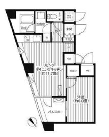 コスモリード新宿余丁町 312 間取り図