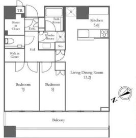 ブリリアタワーズ目黒 33階 間取り図