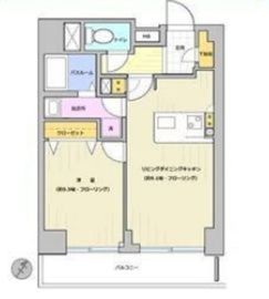 コアーズ勝どき 4階 間取り図