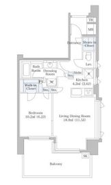 シティハウス神楽坂 1階 間取り図