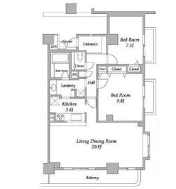 グランハイツ池尻 601 間取り図