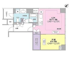 マジェスタワー六本木 11階 間取り図