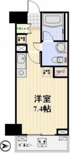プロスペクト日本橋本町 502 間取り図