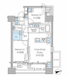 パークアクシス御茶ノ水ヒルトップ 201 間取り図