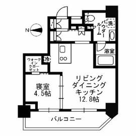 レジディア文京湯島3 1101 間取り図