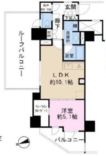 ザ・サンメゾン広尾エルド 9階 間取り図
