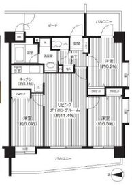 コスモ大崎ツインフォルムマーベルコート 5階 間取り図