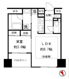 ローレルコート市ヶ谷 7階 間取り図