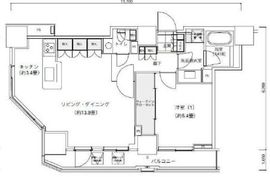 パークキューブ愛宕山タワー 2801 間取り図