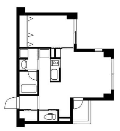ベルジューレ高輪 201 間取り図