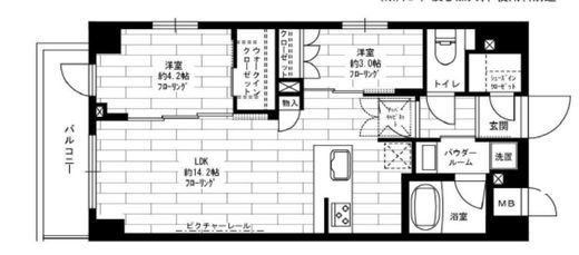 ステージファースト両国2アジールコート 7階 間取り図