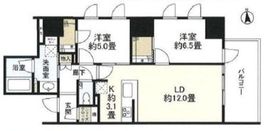 ウエリス新宿早稲田の森 8階 間取り図