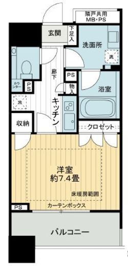 ライオンズシティ東京タイムズプレイス 4階 間取り図
