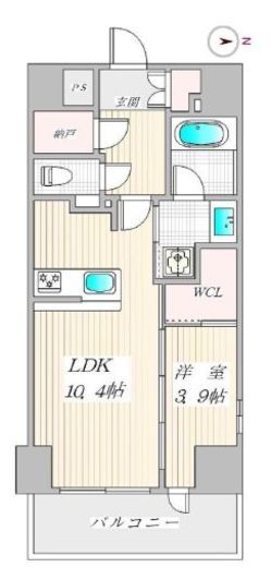 シティインデックス秋葉原 8階 間取り図